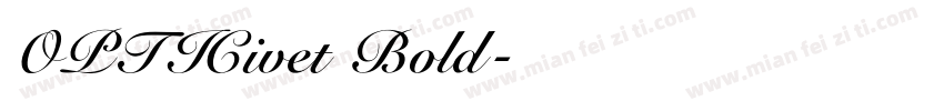 OPTICivet Bold字体转换